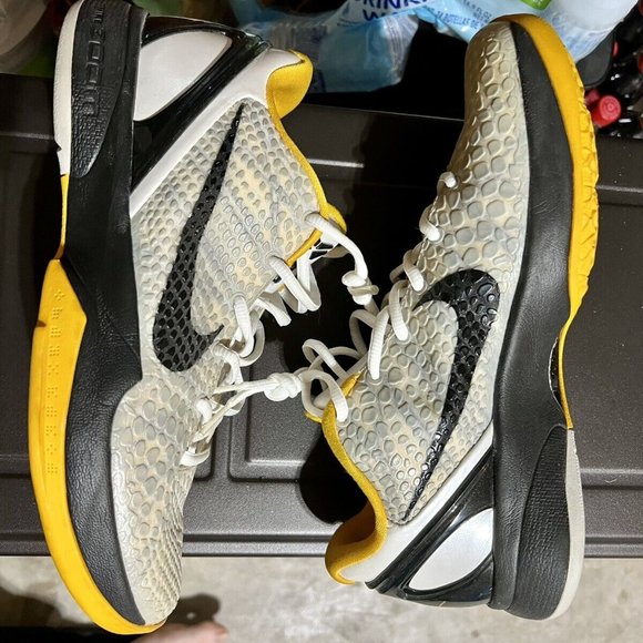 Kobe VI 6 Del Sol White Yellow Steelers Size 13 429659-103 - Picture 2 of 5